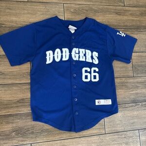 Los Angeles Dodgers Yasiel Puig #66 Jersey MLB Genuine Merchandise women’s L